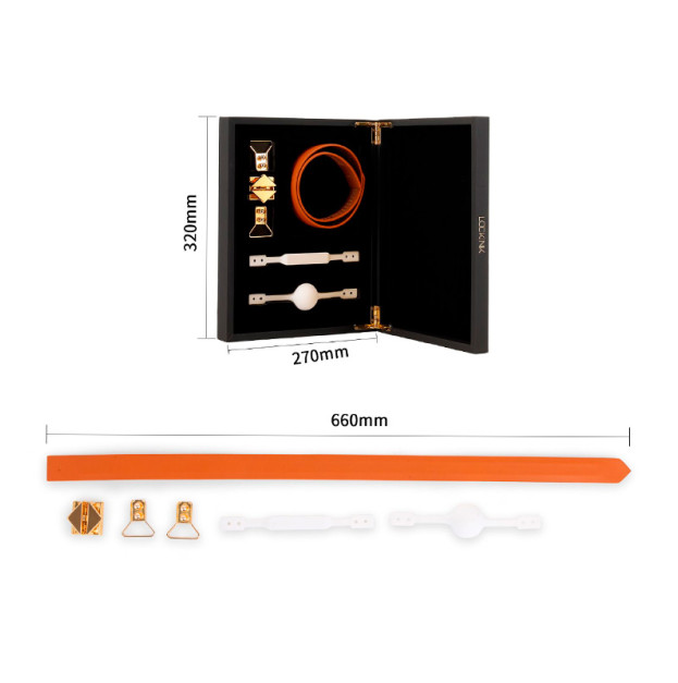 Кляп з 2-ма насадками LOCKINK Ball-Gag & Gag-bite Set Brown