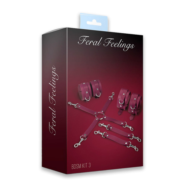 Набір Feral Feelings BDSM Kit 3 Burgundy