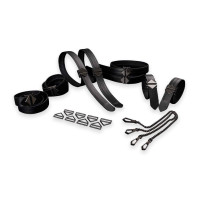Набір для зв'язування LOCKINK 8-Bondage-Straps Restraint Set - Black