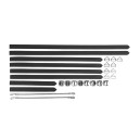 Набір для зв'язування LOCKINK 8-Bondage-Straps Restraint Set - Black