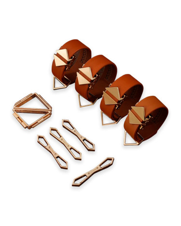 Набір для зв'язування LOCKINK Hogtie Set - Brown