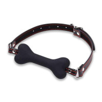Кляп Кістка в рот для BDSM і рольових ігор чорний Садо-мазо