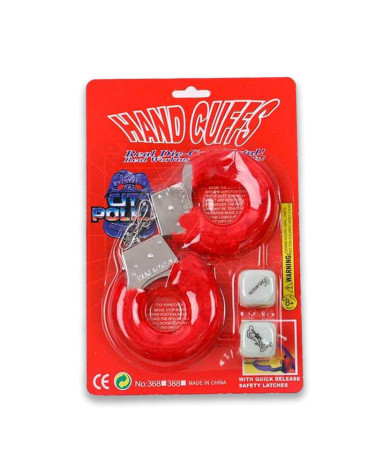 Набір ігровий Hand Cuffes&Cubes червоний Садо-мазо