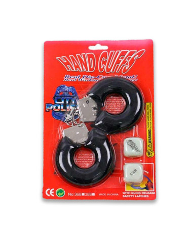 Набір ігровий Hand Cuffes&Cubes чорний Садо-мазо