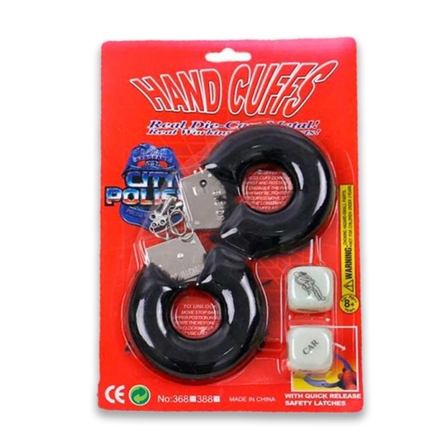 Набір ігровий Hand Cuffes&Cubes чорний Садо-мазо
