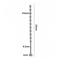 Steel urethral catheter silver