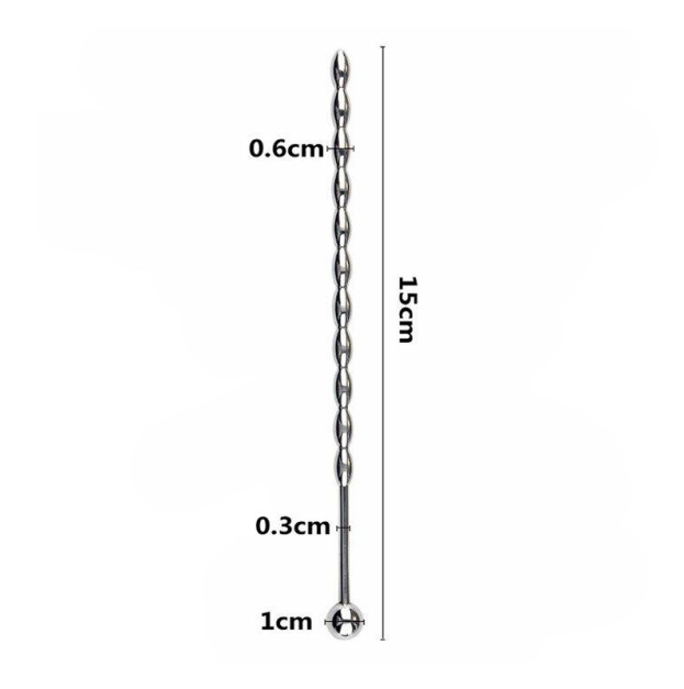 Steel urethral catheter silver