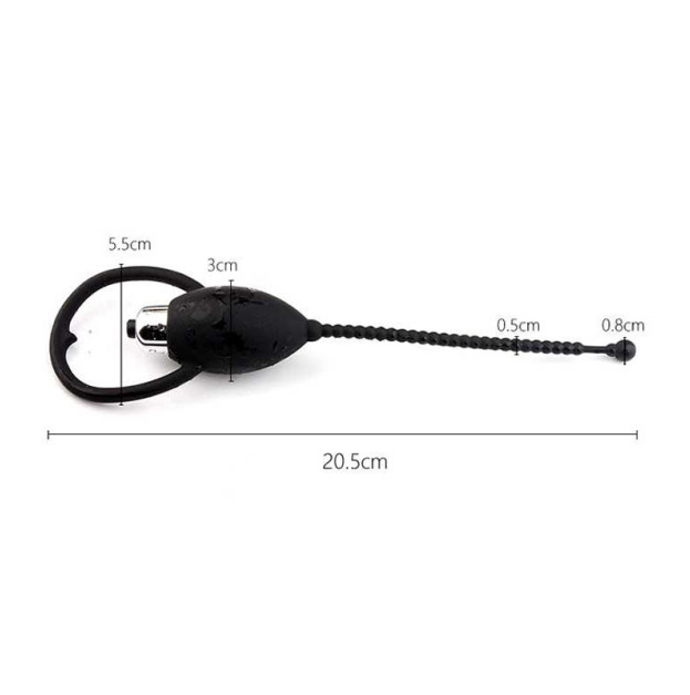 Urethral catheter with vibration Olo black