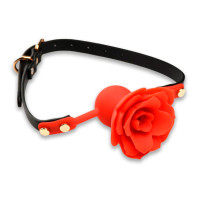 Кляп Master Series Blossom Silicone Rose Gag Red