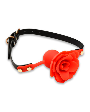 Кляп Master Series Blossom Silicone Rose Gag Red