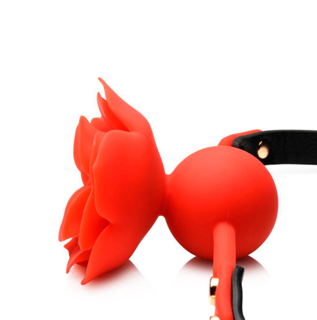 Кляп Master Series Blossom Silicone Rose Gag Red