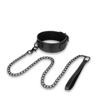 Нашийник з повідцем Bedroom Fantasies Collar & Leash чорний