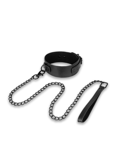 Нашийник з повідцем Bedroom Fantasies Collar & Leash чорний