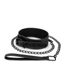 Нашийник з повідцем Bedroom Fantasies Collar & Leash чорний