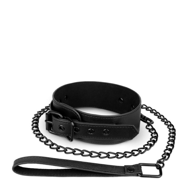 Ошейник с поводком Bedroom Fantasies Collar & Leash черный