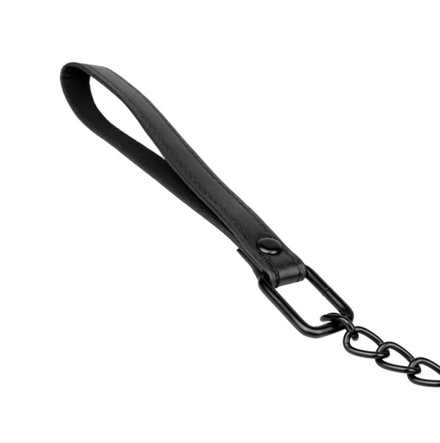 Нашийник з повідцем Bedroom Fantasies Collar & Leash чорний