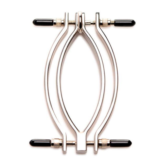 Зажим для половых губ с поводком Master Series Pussy Tugger Clamp with Chain