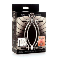Зажим для половых губ с поводком Master Series Pussy Tugger Clamp with Chain