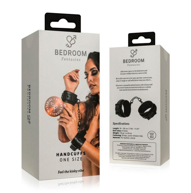 Наручники для постельных игр Bedroom Fantasies Handcuffs Black