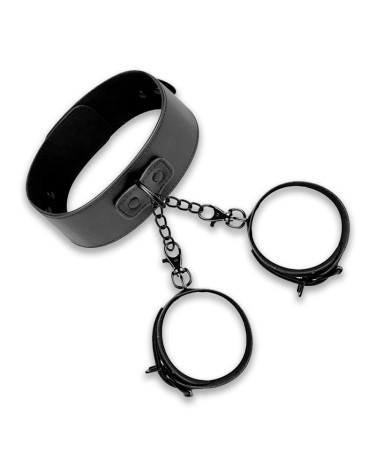 Наручники с ошейником Bedroom Fantasies Collar & Cuffs Black