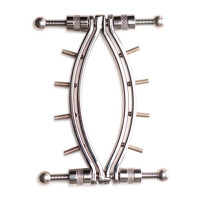 Зажим для половых губ Master Series Spread'Em Poker Vagina Clamp with Adjustable Pressure Screws