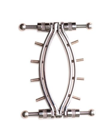 Зажим для половых губ Master Series Spread'Em Poker Vagina Clamp with Adjustable Pressure Screws