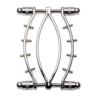 Зажим для половых губ Master Series Spread'Em Poker Vagina Clamp with Adjustable Pressure Screws