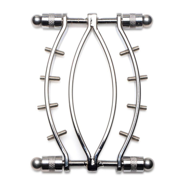 Зажим для половых губ Master Series Spread'Em Poker Vagina Clamp with Adjustable Pressure Screws