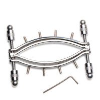 Зажим для половых губ Master Series Spread'Em Poker Vagina Clamp with Adjustable Pressure Screws