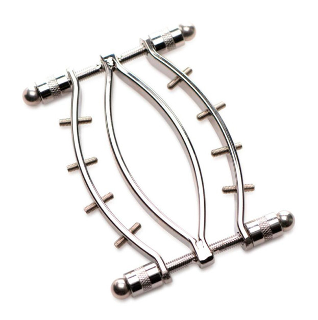 Зажим для половых губ Master Series Spread'Em Poker Vagina Clamp with Adjustable Pressure Screws