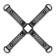 BDSM Bedroom Fantasies Hogtie 4 - Way Restraint Cross Black