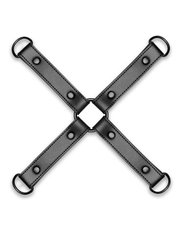 BDSM Bedroom Fantasies Hogtie 4 - Way Restraint Cross Black