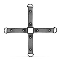 BDSM Bedroom Fantasies Hogtie 4 - Way Restraint Cross Black