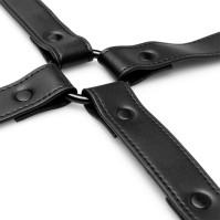 BDSM Bedroom Fantasies Hogtie 4 - Way Restraint Cross Black
