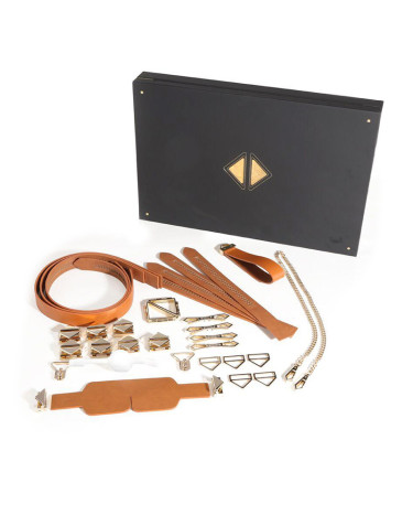 БДСМ набір LOCKINK Bondage & Restraint Brown Set