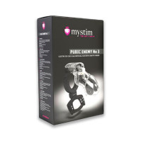 Клітка для члена з електростимуляцією Mystim Pubic Enemy No 3 with Ball Squeezer