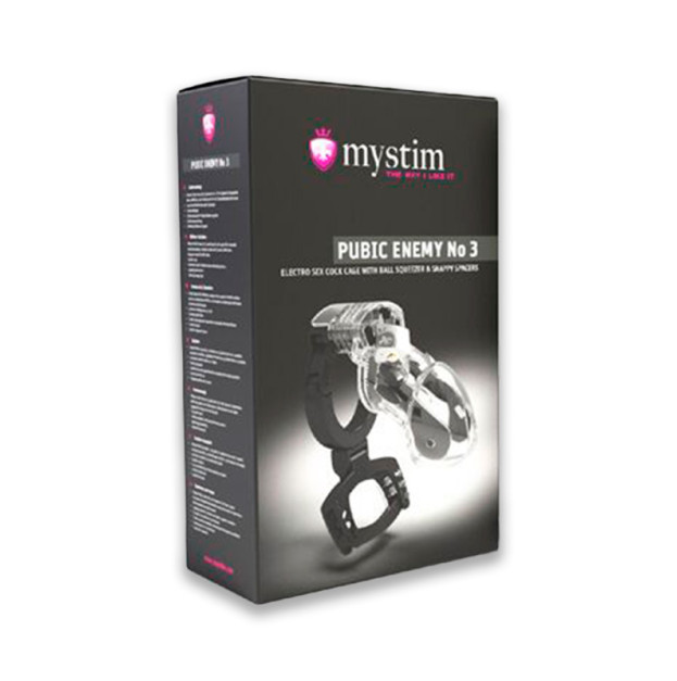 Клітка для члена з електростимуляцією Mystim Pubic Enemy No 3 with Ball Squeezer