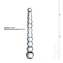 Скляний фалоімітатор у вигляді намистин Gildo Glass Dildo No. 20