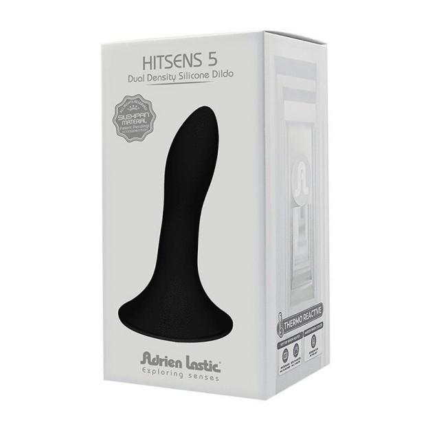 Adrien Lastic Hitsens 5 Black Suction Cup Dildo Perfect for Strapon