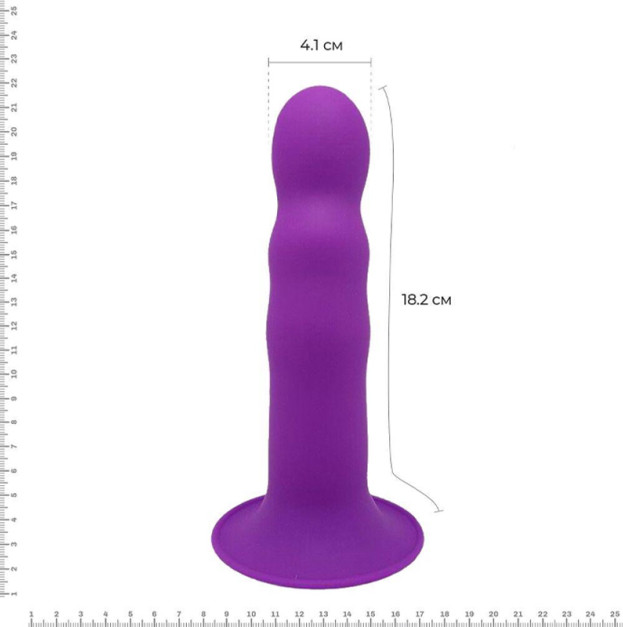 Adrien Lastic Hitsens 3 Purple Suction Cup Dildo Perfect for Strapon