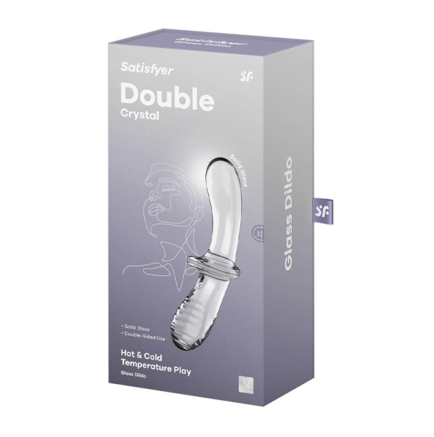 Фалоімітатор Satisfyer Double Crystal Transparent