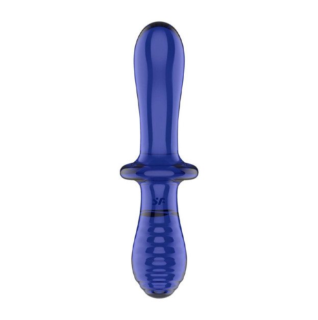 Фаллоимитатор Satisfyer Double Crystal light blue