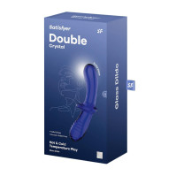 Фаллоимитатор Satisfyer Double Crystal light blue