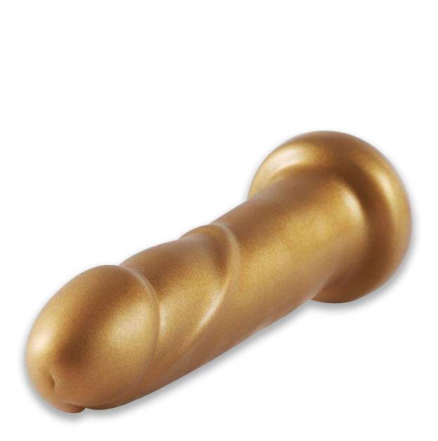 Золотий ділдо для секс машини Hismith 6.8" Golden Dildo