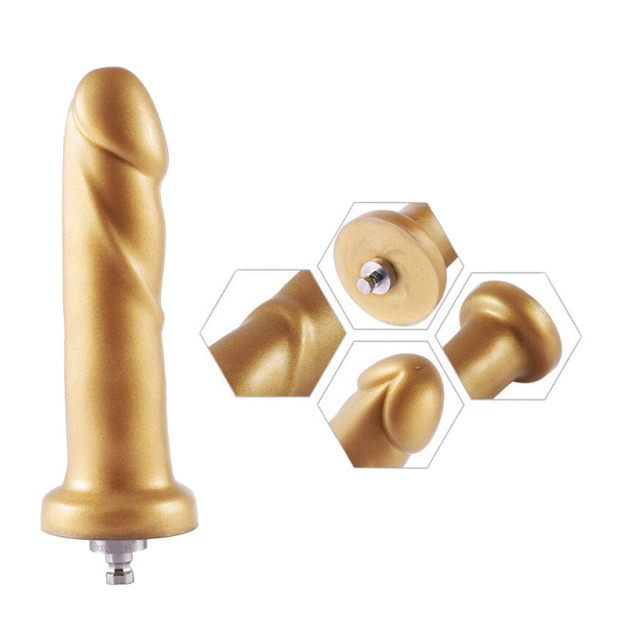 Золотий ділдо для секс машини Hismith 6.8" Golden Dildo