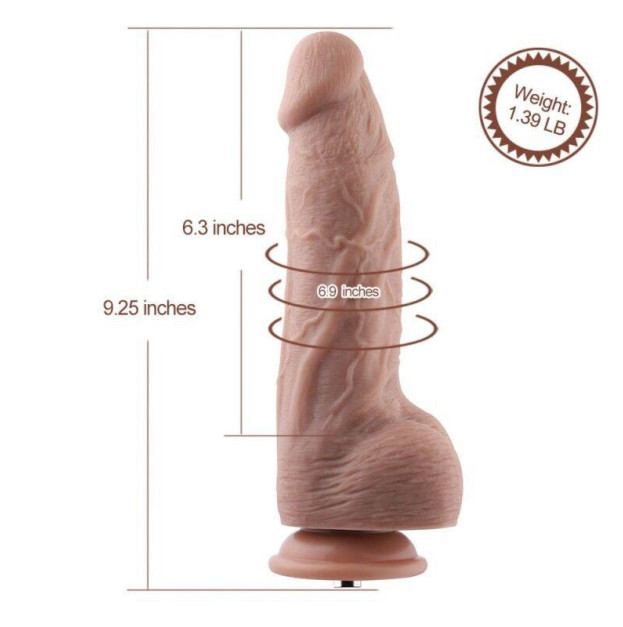 Силіконовий дилдо Hismith 9.8" Silicone Dildo