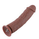 Темний ділдо для секс машини Hismith 11" Silicone Dildo