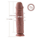 Темний ділдо для секс машини Hismith 11" Silicone Dildo