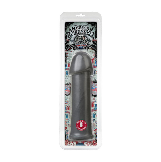 American Bombshell Fisting Dildo - B-10 Torpedo - Gun Metal