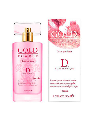 Інтимні парфуми для жінок "Gold Powder" з феромонами та перламутровим порошком 50 мл рожеві